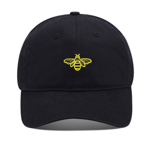 bee print baseball cap