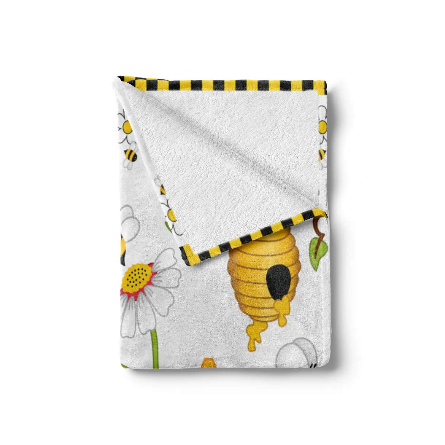 bee print throw blanket (50" x 60" in)