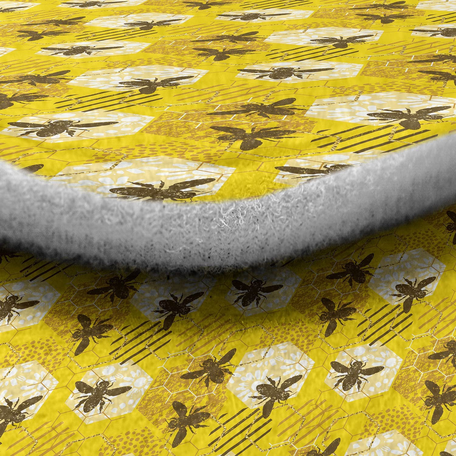 bee print car floor mats (4 pack)