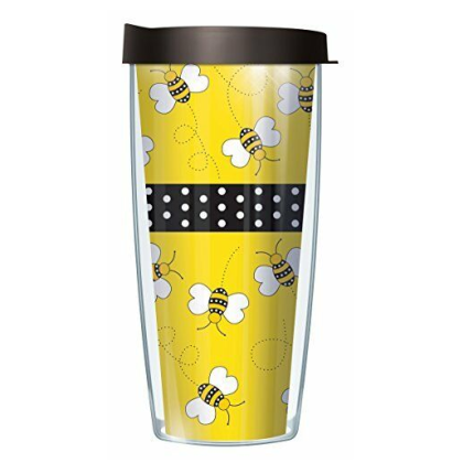 bee print thermal tumbler