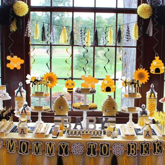 bee party streamers