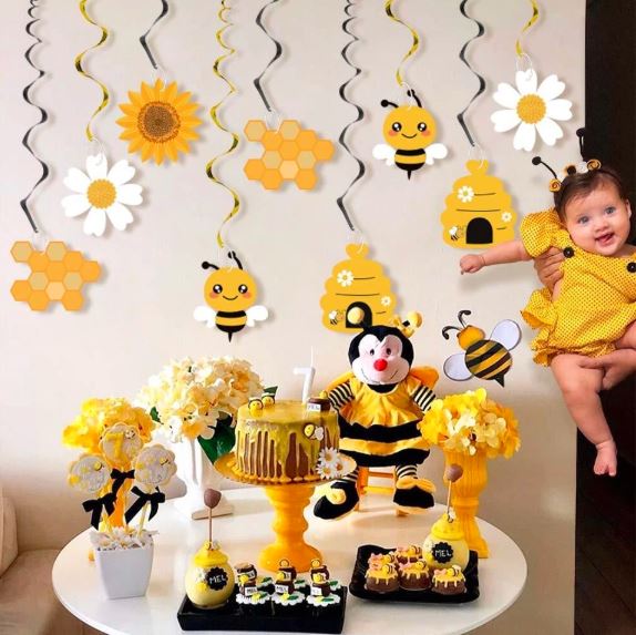 bee party streamers