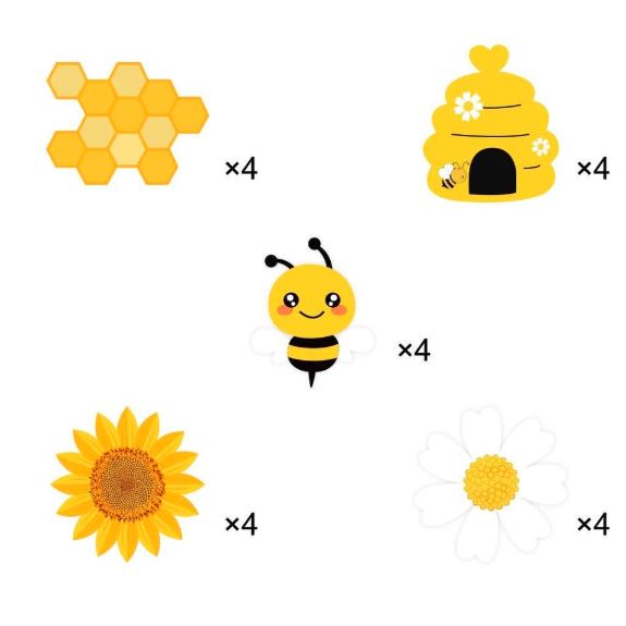 bee party streamers