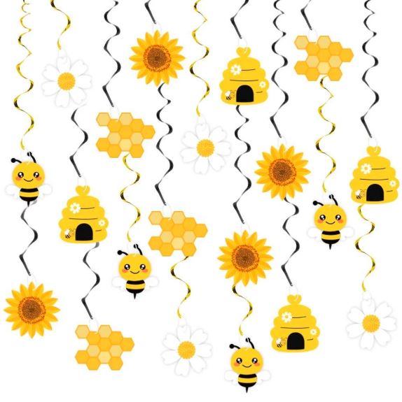 bee party streamers