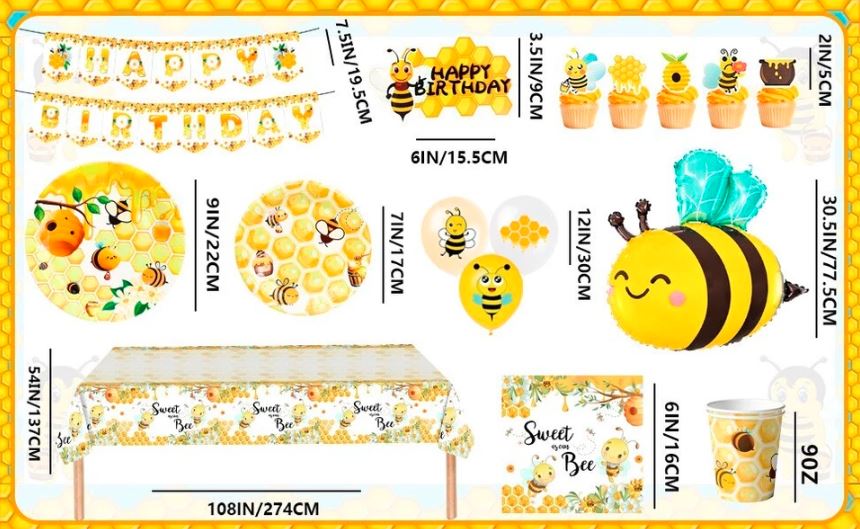 bee party set