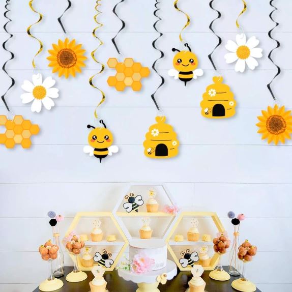 bee party streamers