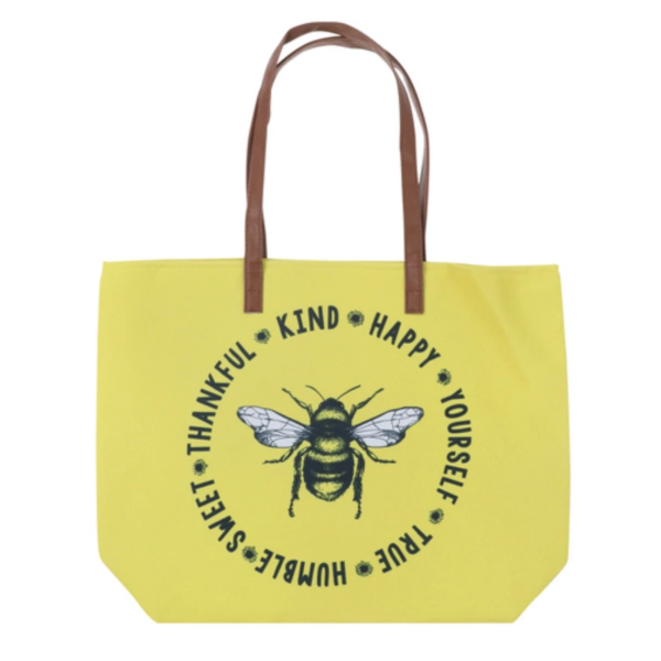 bee summer tote bag