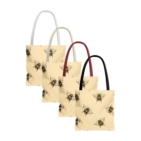 bumblebee allover pattern tote bag
