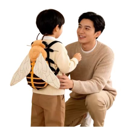 3D Bee Spider Plush Backpack