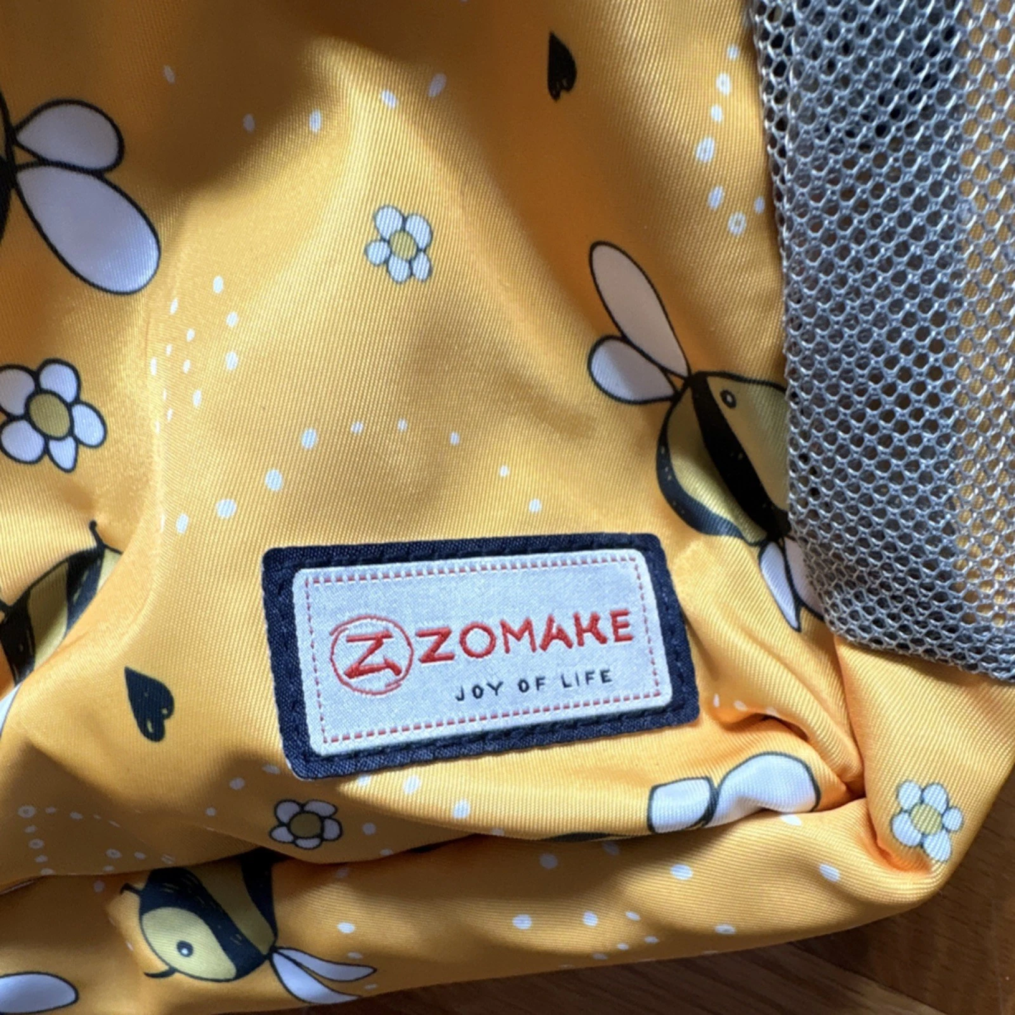 Yellow Bee Print Waist Pack with 3 Pockets - Image 2