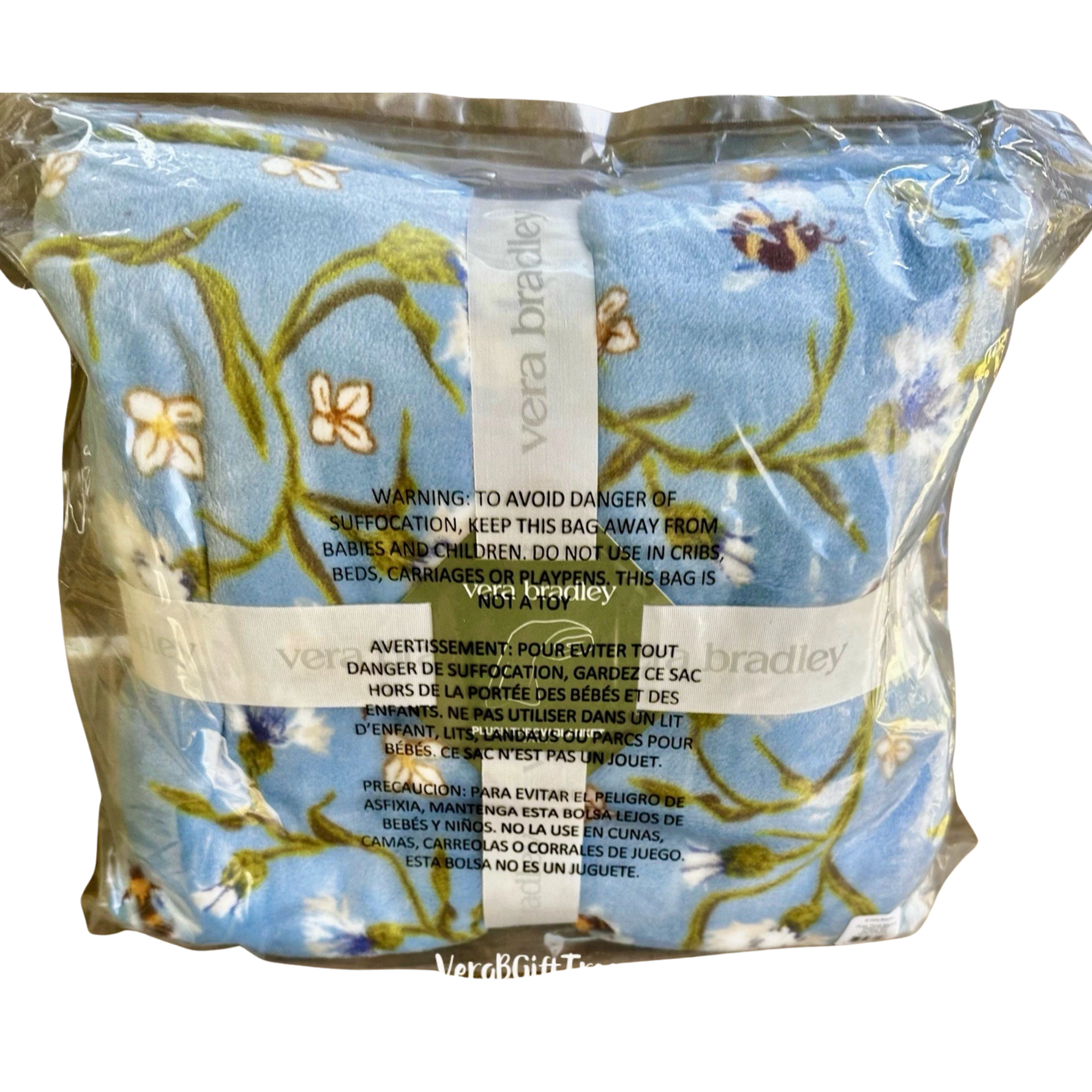 Bee Garden Plush Throw Blanket - Image 2