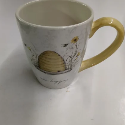 Bee Happy Ceramic Coffee Mug